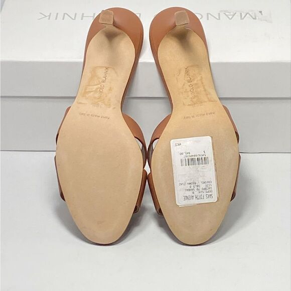 Manolo Blahnik Iacopo Leather Mules size 36.5 - Picture 10 of 11
